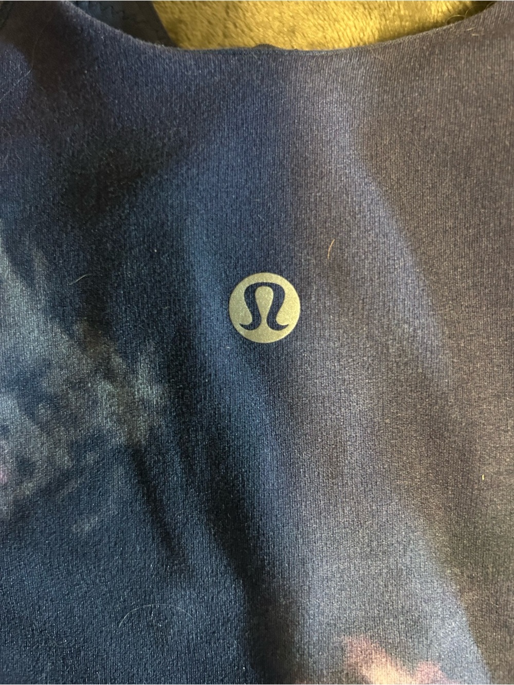 Lululemon Women's Navy Tie-Dye Tank Bralette - Great Condition, Sz 2 - Picture 6 of 7